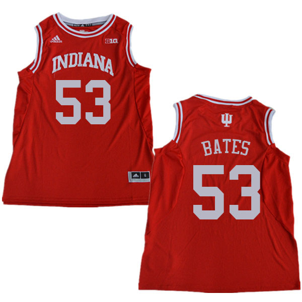 Men #53 Tamar Bates Indiana Hoosiers College Basketball Jerseys Sale-Red - Click Image to Close